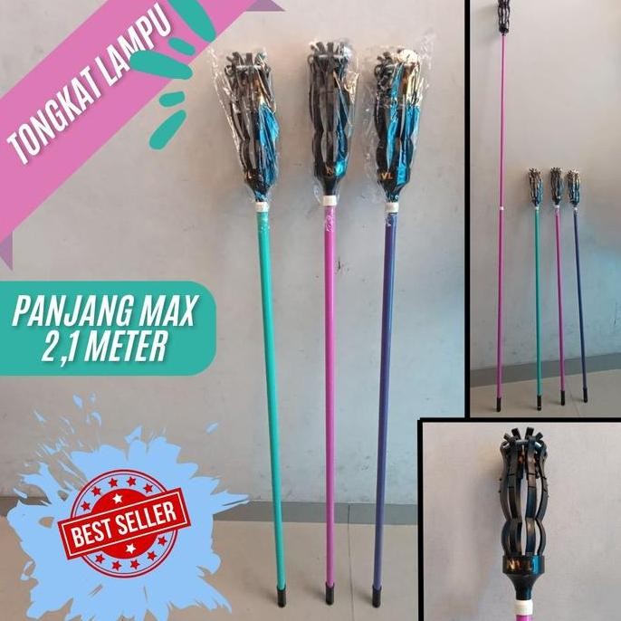 Tongkat Penganti Lampu Stik Tongkat Pasang Ganti Bohlam Galah Lampu