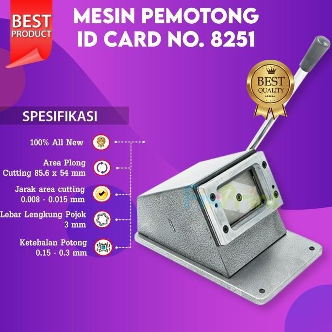 

Mesin Plong Pemotong Id Card Alat Potong Pvc Cutter Instant 85.6X54Mm