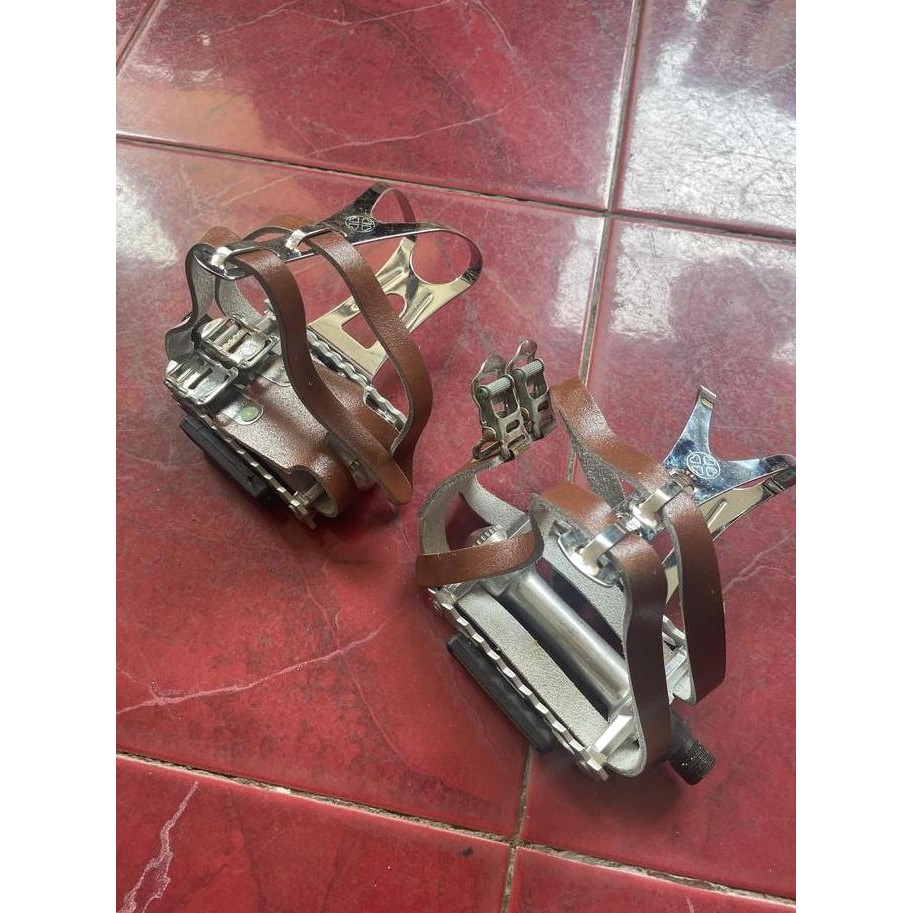 Diskon Toe Strap Toeclip Pedal Vp Component Kulit Asli Fixie Murah