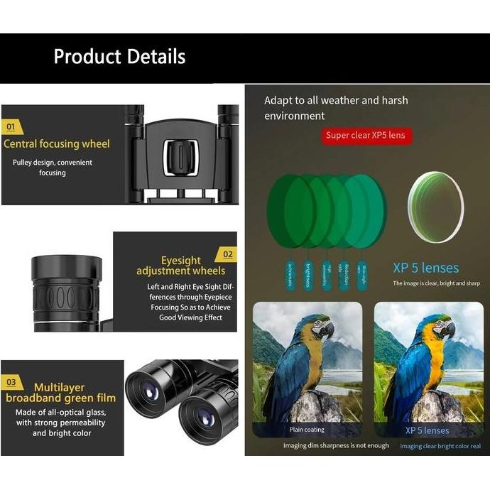 Promo Teropong Binokular Jarak Jauh Hd Long Range Night Vision