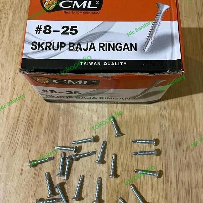 Sekrup Baja Ringan Camel 8X25 (Panjang 2,5Cm) Baut Baja Ringan Grc Sds
