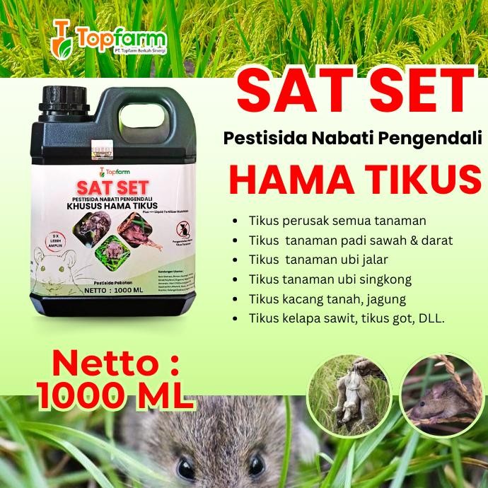 Pestisida Topfarm / Obat Tikus Semprot Untuk Padi / Obat Padi Pengusir Tikus / Obat Hama Padi Tikus 