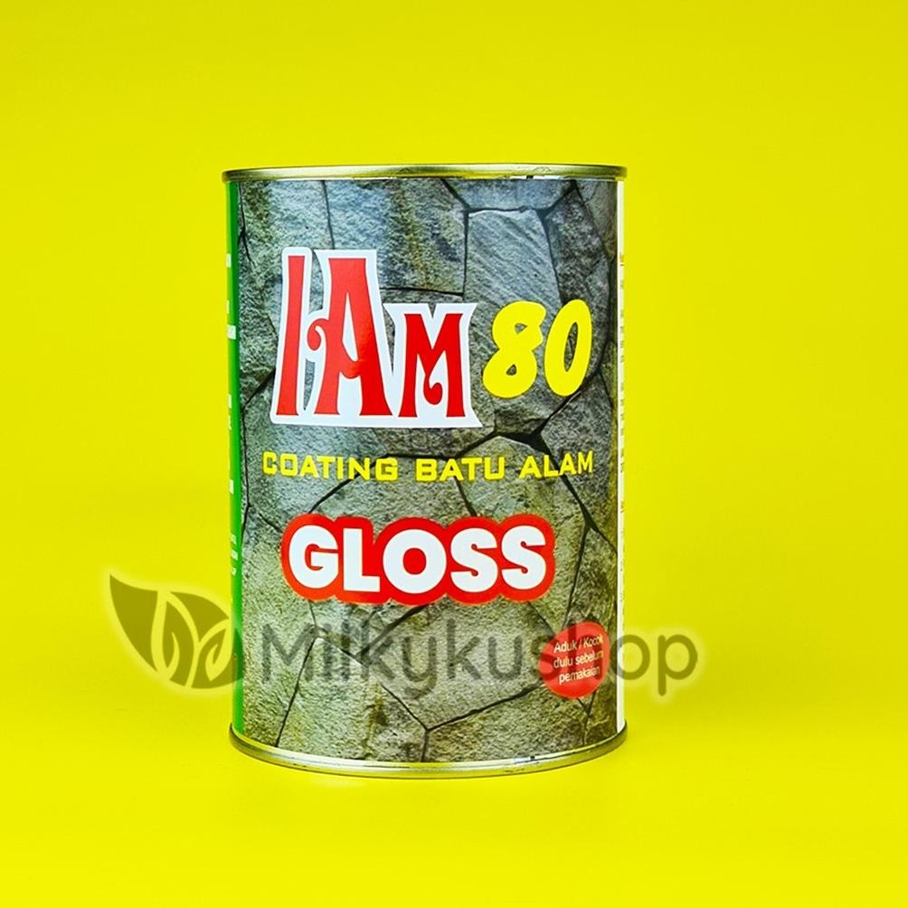 Coating Batu Alam AM 80 Gloss 850 ML Pernis Cat Pelapis