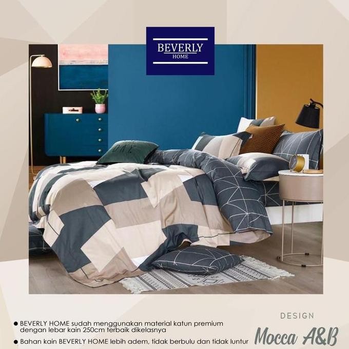 Bedcover Set Sprei katun 160x200x30 Motif Katun Jepang Bahan Esra