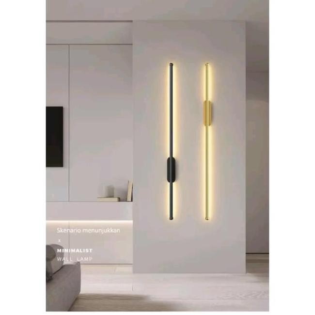Lampu Dinding Minimalis Led Strip Hias Kamar Tidur