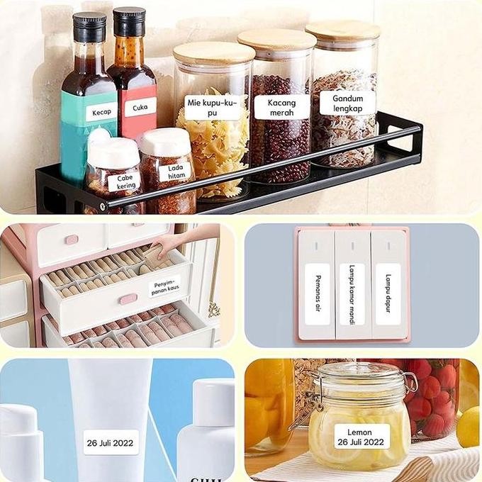 

NIIMBOT D11/D110/D101 Thermal Stiker Label Putih Tahan Air Anti-Minyak Anti-Gores Kertas PS