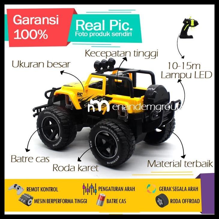 Mainan Mobil Remot Kontrol Rc Jeep Besar Sport Offroad Batre Cas