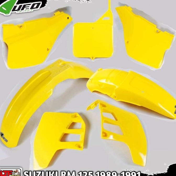 *****] SUZUKI RM 125 1989 1900 1991 - UFO VINTAGE COMPLETE PLASTIK KIT - COVER BODY FULL SET ADVENTU