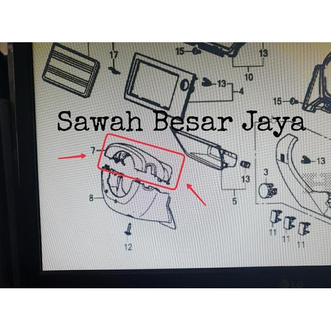 Cover Column Upper - Tutup Atas Air Bag Steer Stir Honda Brio . Mobilio . Brv 2016 2017 2018 2019 20