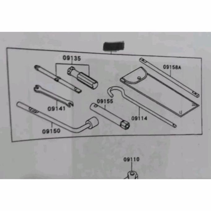 Tool Kit Set Kunci Dongkrak Ford Fiesta