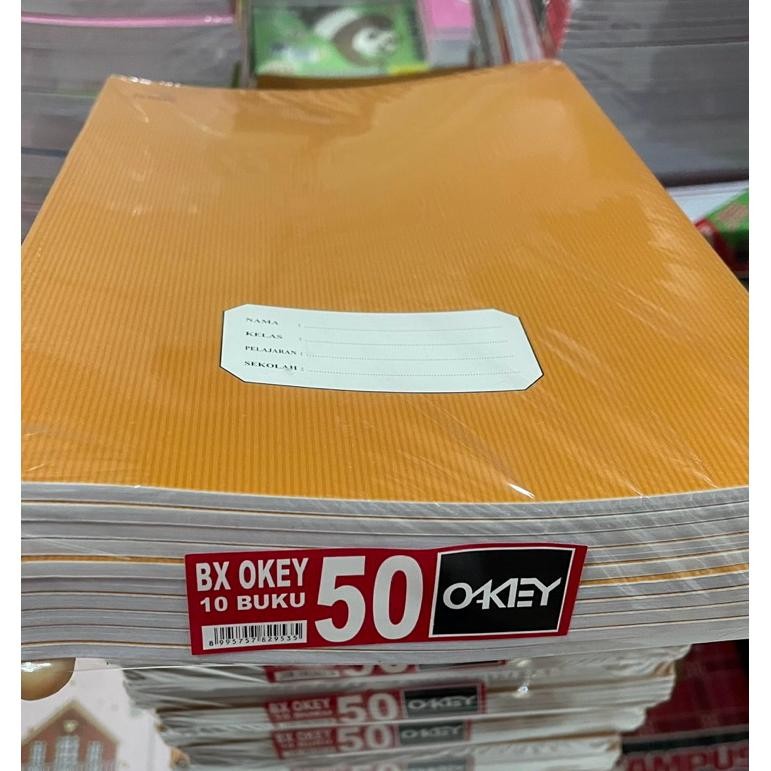 

Buku Tulis Boxy Kraft Sampul Coklat OKEY 36, 50 Lembar (Buku Panjang)
