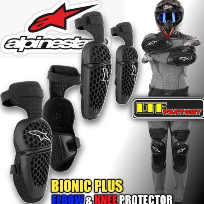 *$*$*$*$] ALPINESTARS BIONIC PLUS Elbow Knee Guard Protector - Deker Pelindung Siku Lutut Tangan Kak
