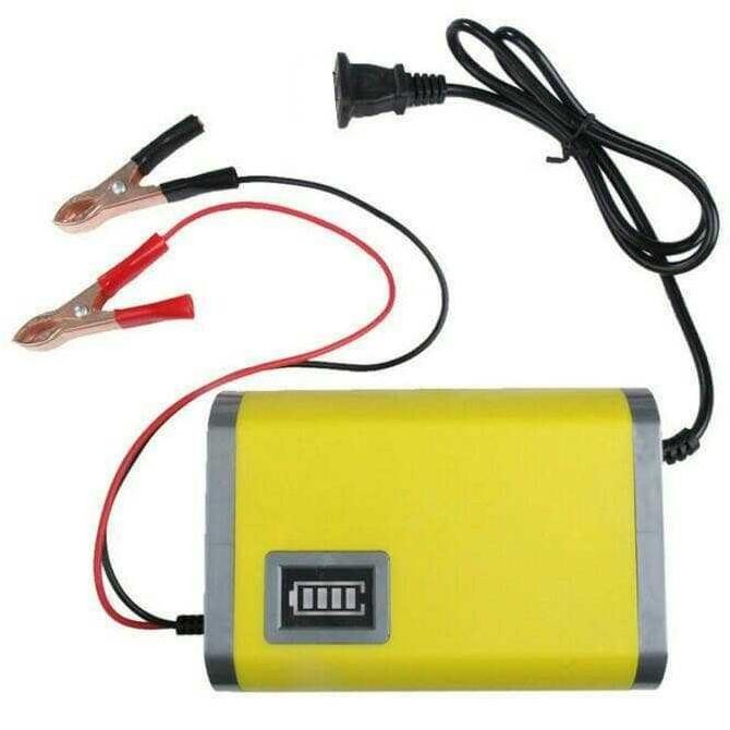 Charger Aki Mobil dan Motor 2A 6A 12V - Charger Aki Portable