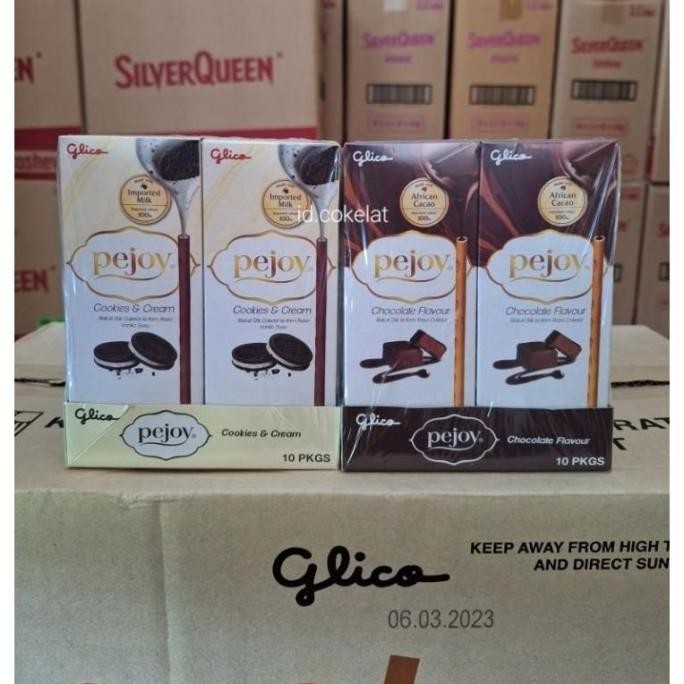 

Special Pocky 1 Box (Isi 10) Glico Mini Stick Coklat 22Gr / Strawberry / Cookies Cream / Pejoy 20Gr / Glico Alfie D-54