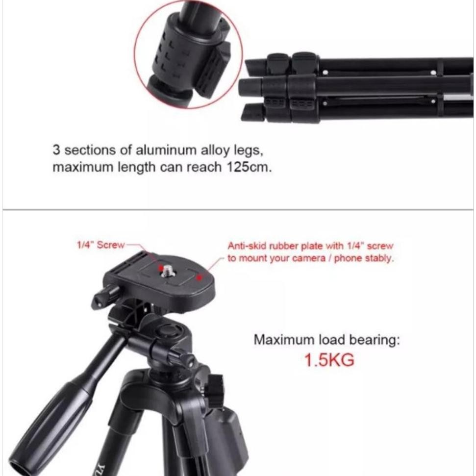 SUPERMARKET IMPORT Tripod VCT-5208 Bluetooth Remote Controller For Camera DSLR Phone Aluminum Tripod