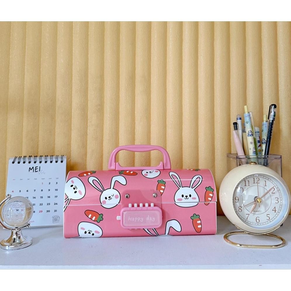 

(Passcode) Kotak Tepak Tempat Pensil Alat Tulis Pencil Stationary Case Dengan Kunci Pin Pasword Passcode Motif Gambar Karakter Kartun Lucu Untuk Anak Laki Laki Cowok Perempuan