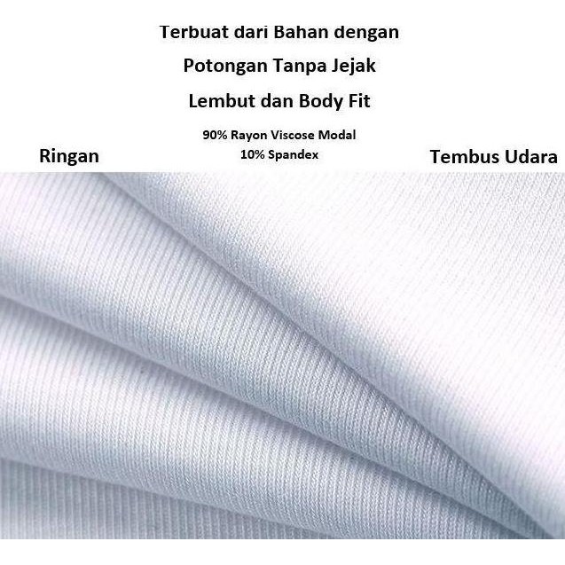 BARU Kaos TShirt Cowok Silk Ice Sejuk Nyaman Elastis Seamless Tanpa Jahitan