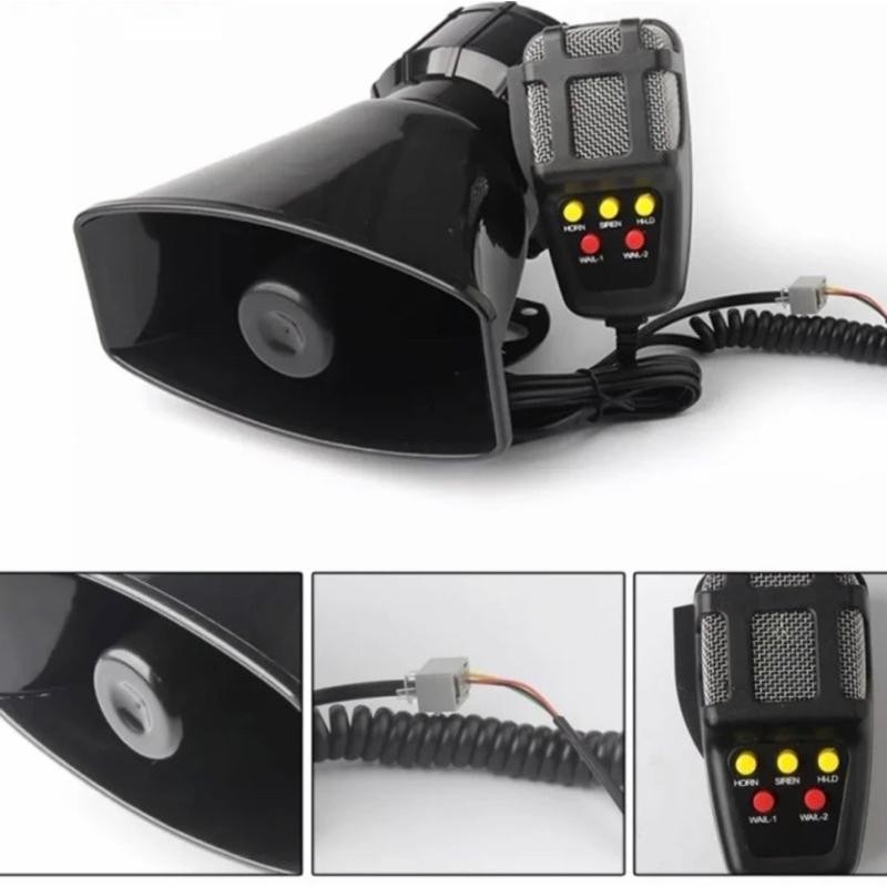 Klakson Sirine Toa 7 Suara Plus Mic Mobil Dan Motor Patwal Polisi Patroli Ambulance Damker New Best 