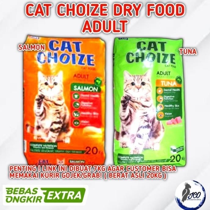 CAT CHOIZE ADULT 20KG MAKANAN KUCING CAT CHOIZE ADULT TUNA SALMON 20KG