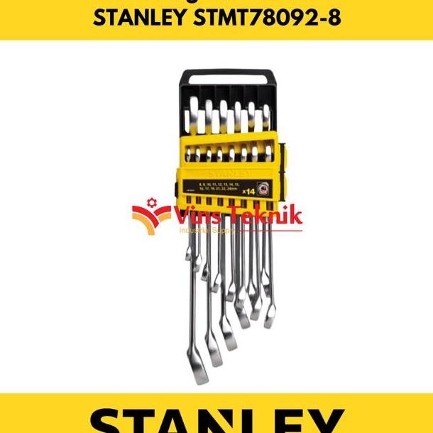 Combination Wrench Set Kunci Ring Pas Set 14 Pcs Stanley Stmt780928