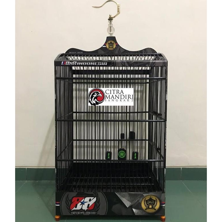 Sangkar Kandang Burung Kotak No 2 BNR Decal 88 Infinity Original Asli