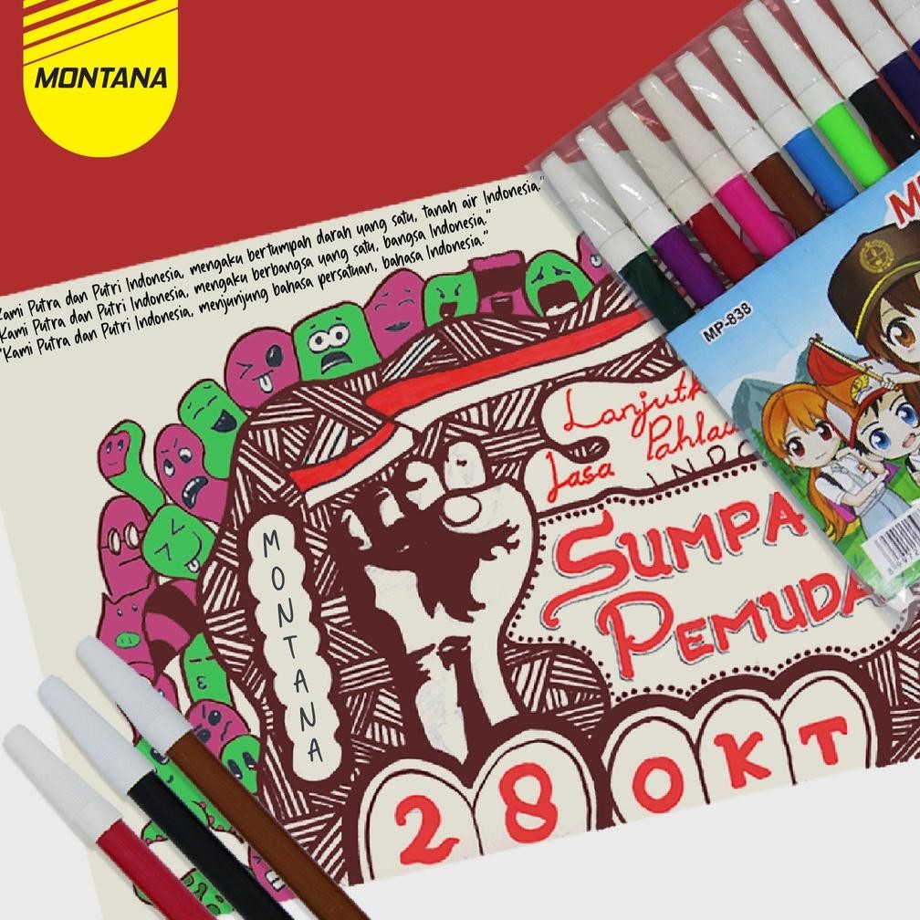 

Premium Spidol 12 Warna 838 Colour Pen Set Safari Diskon