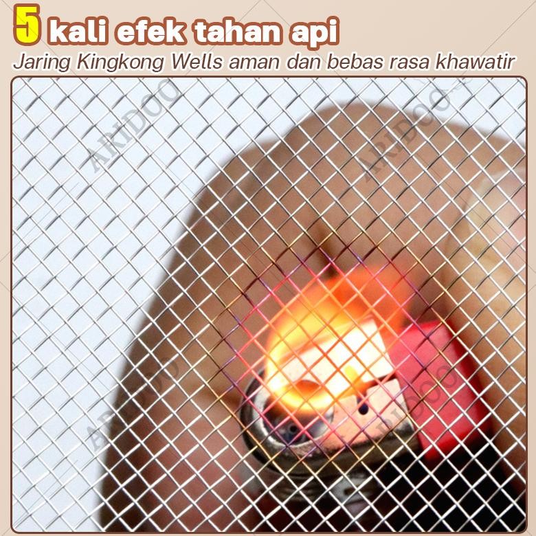 Dapat Digunakan Selama 99 Tahun Tirai Pintu Anti Nyamuk fiberglass Tirai Magnet Anti Gores dan Tahan