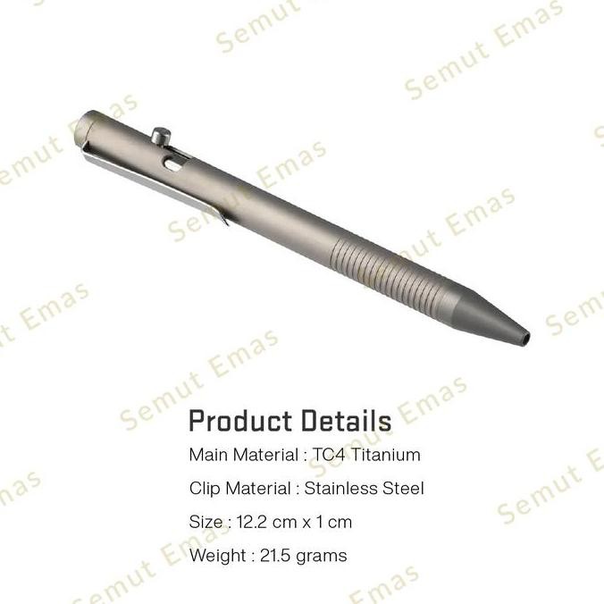 

Titanium Bolt Action Edc Pen Sp-01 Co