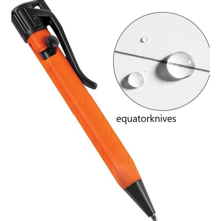 

Ritror20 Rite In The Rain Mini Bolt-Action Pen Orange Bolpen Co