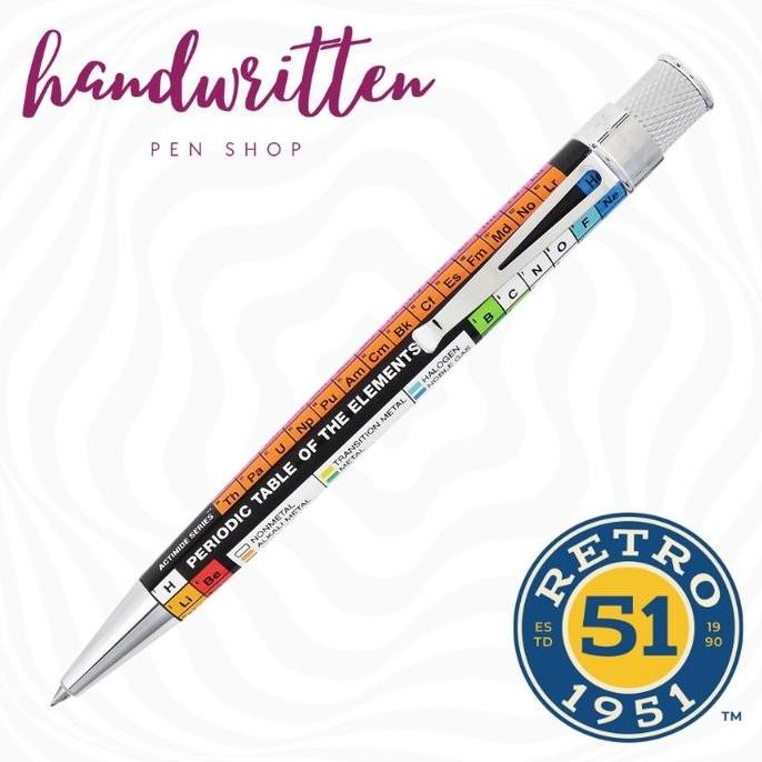 

Retro 51 Dmitri Periodic Table Tornado Rollerball Ballpoint Pen / Pulpen Co