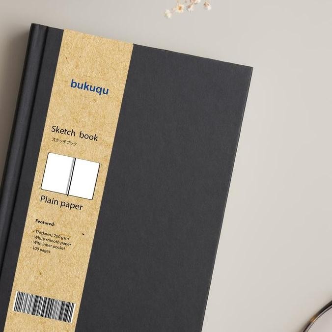 

New Product - Bukuqu Sketchbook #Simple A5 200 Gsm - Notebook Gambar/ Lukis/ Cat Air Tebal Kiarastoreku
