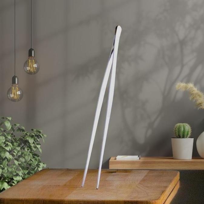 

Terlaris Tlc Cooking Tong Tweezer / Pencapit Makanan Alat Dekorasi Piring Chef Hotel Cafe Restoran Luxury 30 Cm S/S