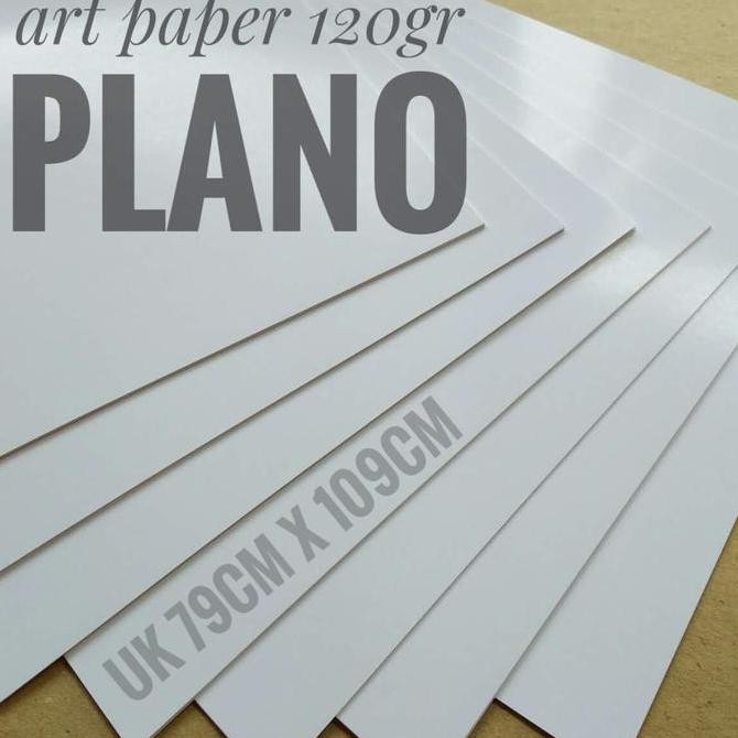 

Kertas Art Paper 120 Gsm Uk 79cm X 109cm / Plano ( isi 50 lembar )