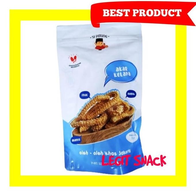 

Snack Akar Kelapa Si Pitung Oleh Oleh Khas Jakarta / Kue Akar Kelapa Ketan Manis