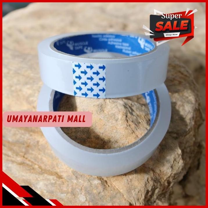 

ISOLASI SELOTIP LAKBAN KECIL SEDANG BENING TRANSPARAN TRANSPARANT ATK KANTOR 1 1/2" 1/2 INCI INCH 72 YARD LEBAR 12 & 25 MM 12MM 24MM 12 24 MM PANJANG MUSCLE TAPE 45 MICRON LENGKET 65M 65 METER PRODUK TERBAIK
