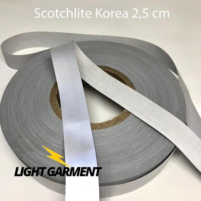 

Scotchlite Skotlet Scotlight Pita Pemantul Cahaya Kain Korea 2,5 Cm