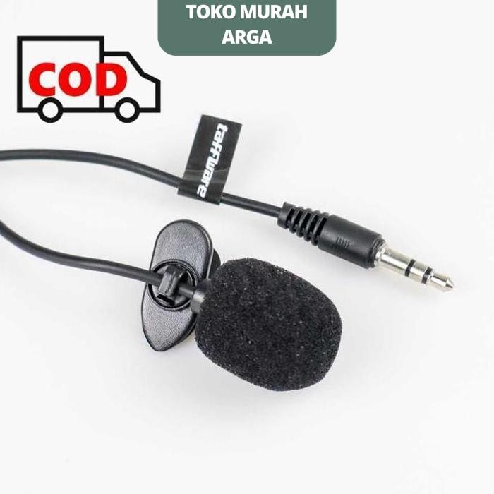 MICROPHONE MIC CLIP ON SMULE VLOG YOUTUBER SUARA JERNIH ALAT MIKROFON KLIP 3.5MM UNTUK HP KUALITAS T