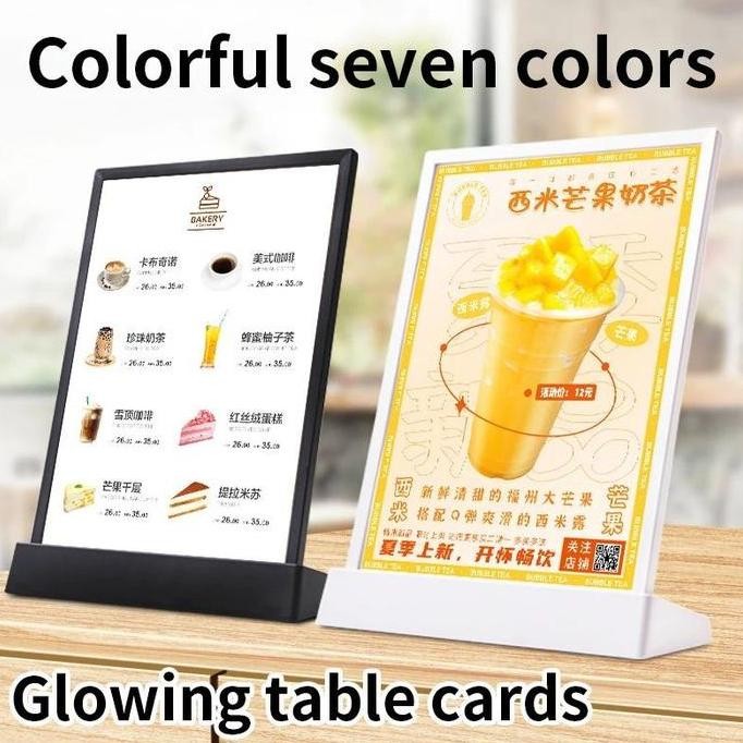 

New Product - Display Menu Led Stand Akrilik Lampu Menu Board Akrilik Display Kiarastoreku