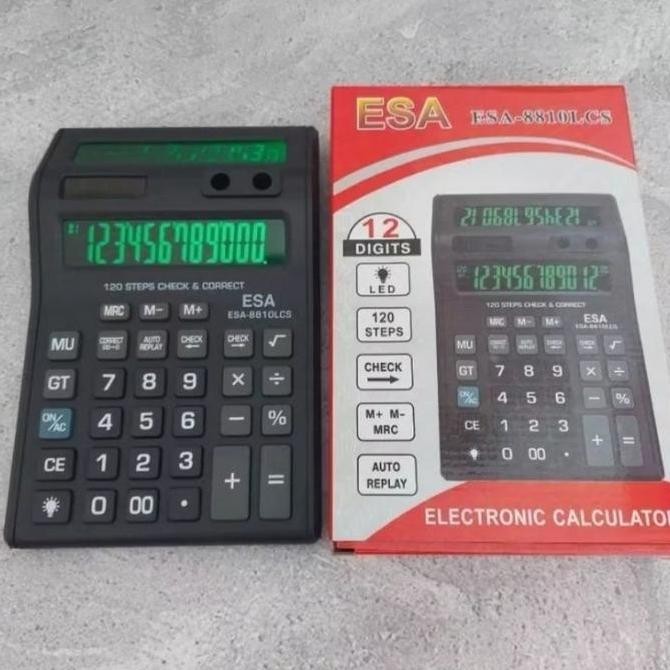 

New Product - Original -Kalkulator Besar 2 Layar Lcd Led 12 Digit Esa 8810 Lcs Kiarastoreku