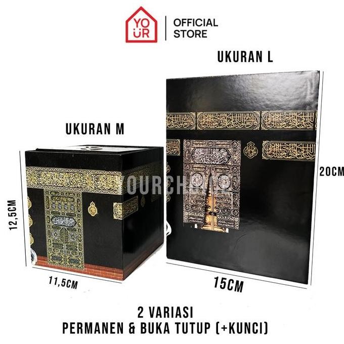 Celengan KA'BAH / Celengan KABAH / Celengan JUMBO / Celengan Anak / Souvenir oleh oleh umrah haji / 