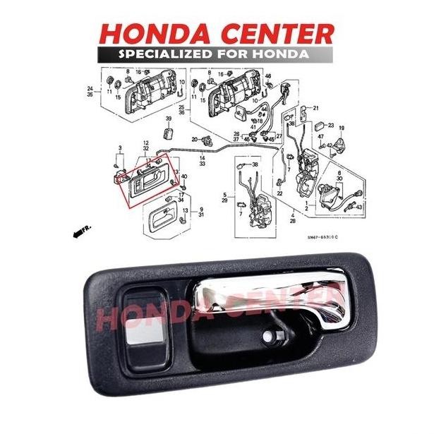 Handel Tarikan Gagang Pintu Dalam Depan Belakang Kiri Kanan Mobil  Honda Accord Maestro ASLI