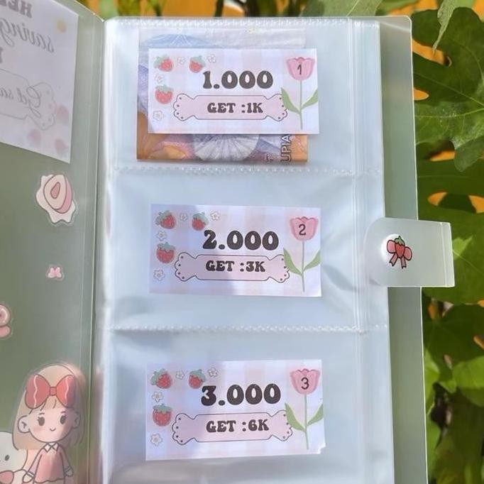 

New Product - Set Lengkap Saving Album 1-120 Sudah Dapat Stiker Tempat Uang / Tantangan Menabung Album / Dompet Antam Tempat Penyimpanan Antam Kiarastoreku