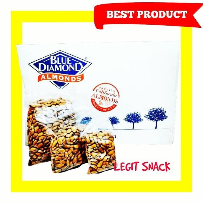 

1Kg Kacang Almond Mentah Kupas Utuh / Natural Raw Almon Blue Diamond