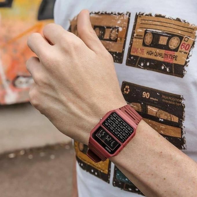 

New Product - Casio Ca-53Wf-4Bdf - Jam Tangan Calculator / Kalkulator - Merah - Ca53 Kiarastoreku