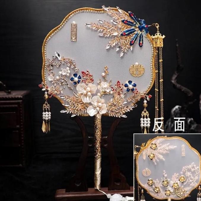 BEBAS ONGKIR - Kipas Sangjit Premium Pengantin/kipas wedding premium handmade