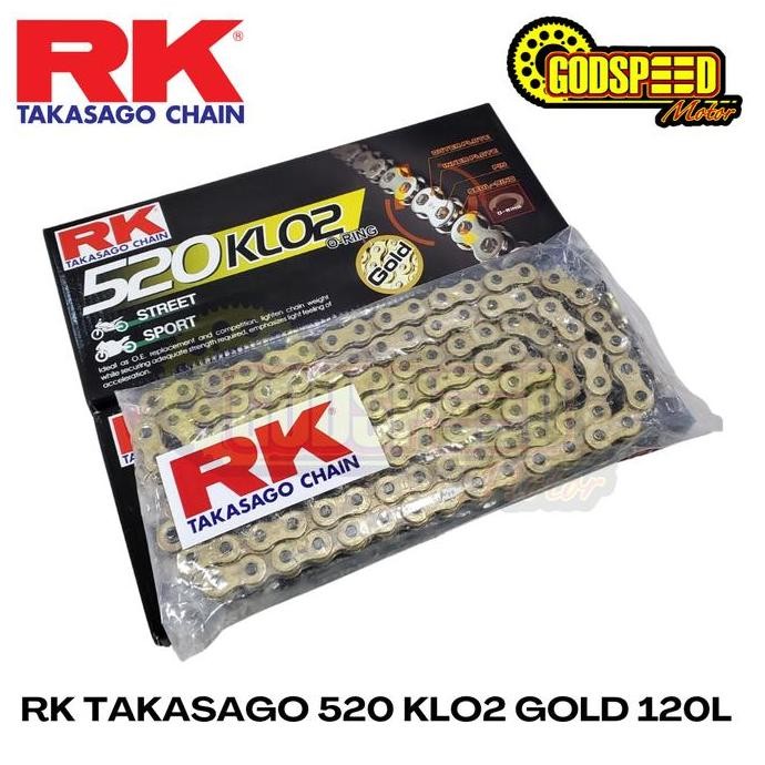Rantai Rk Takasago Klo2 Oring Gold 520 120L Zx25 Cbr250Rr R25 Er6 Z800