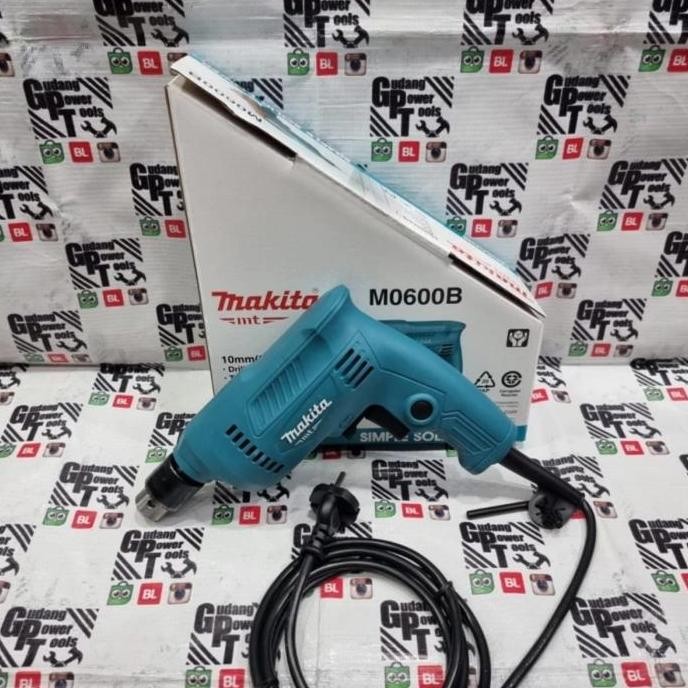 Mesin Bor Besi Kayu Tangan 10mm Mesin Bor Tangan Listrik Maktec MT 60