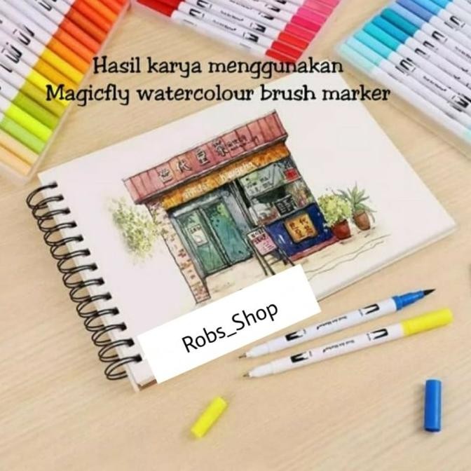 

New Product - 48 Color Brush Marker Fineliner Marker For Art Marker Brush Pen Art Kiarastoreku