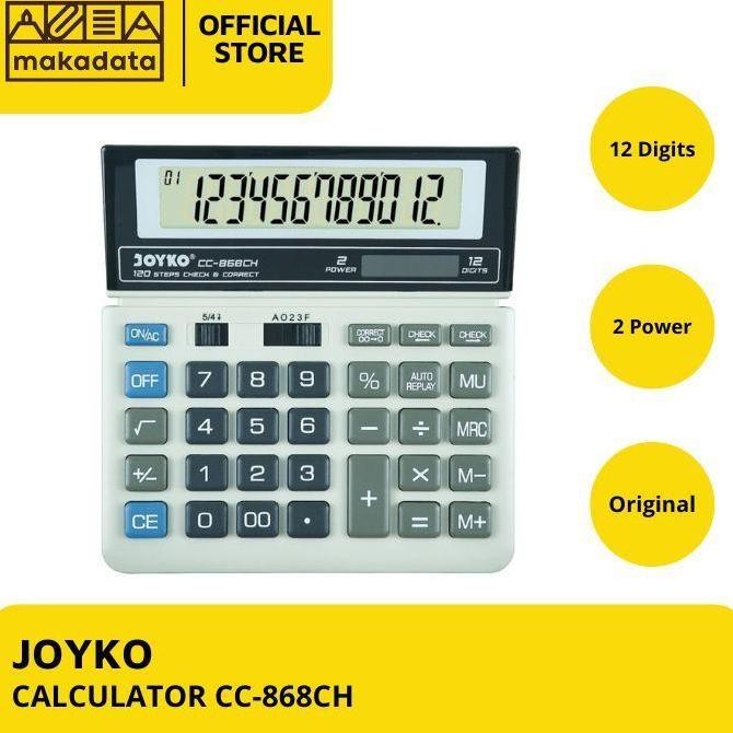 

New Product - Calculator / Kalkulator Joyko Cc-868Ch (1 Pcs) Murah Kiarastoreku