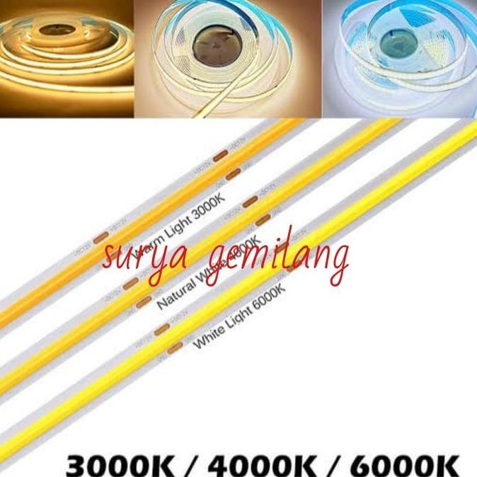 led strip cob dc 24v 10meter 10m. strip lht COB 10m 24v. led strip